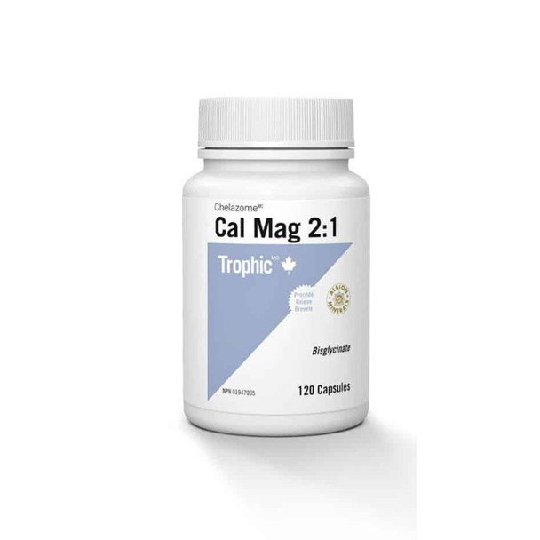 Trophic Cal Mag 2:1 120Cap | Optimizenutrition.ca