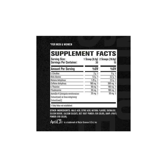 Jacked Factory Nitro Surge PreWorkout 30Serv