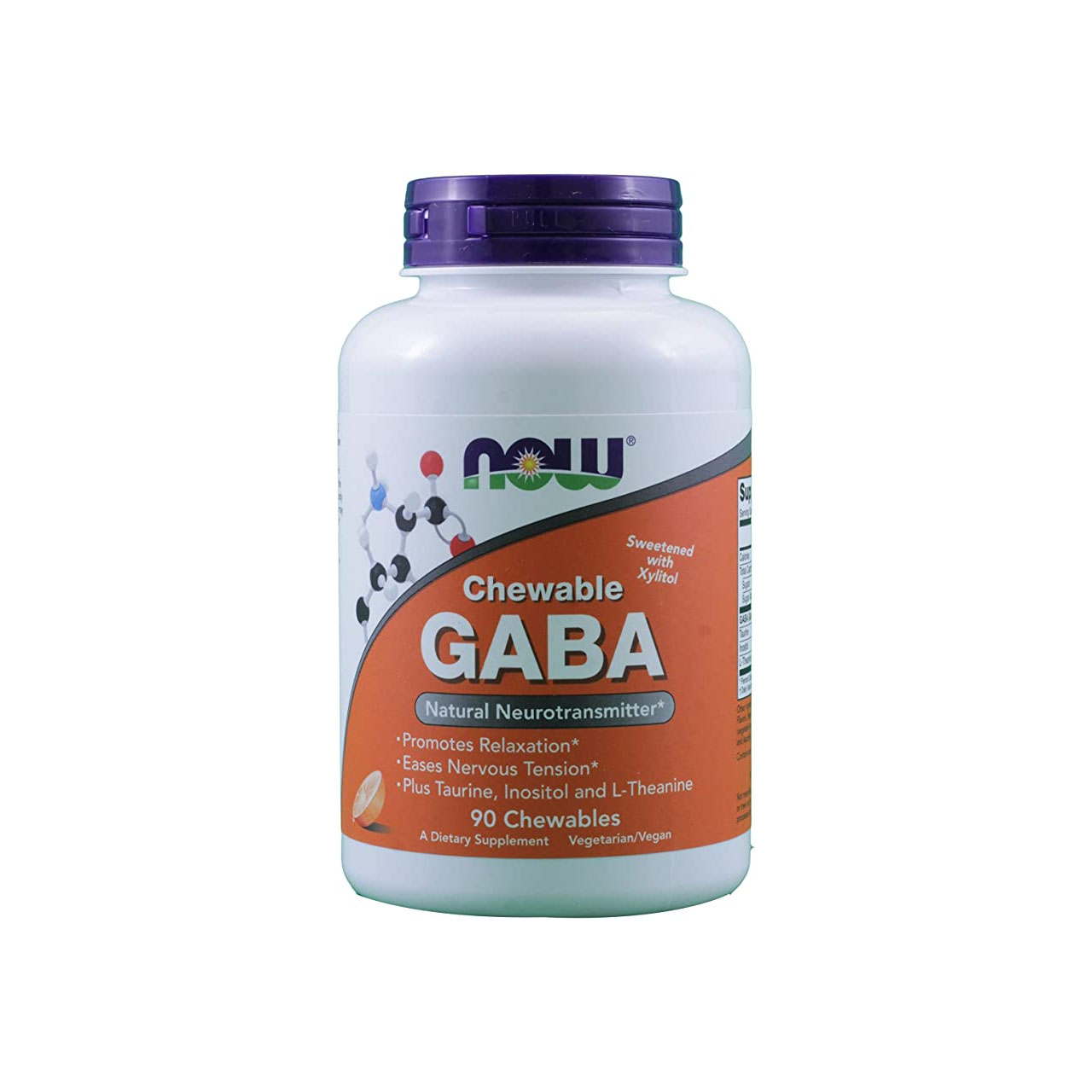 Now GABA 250mg + CoFactors 90Chew | Optimize Nutrition
