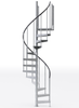 weatherproof 42 inch diameter spiral staircase