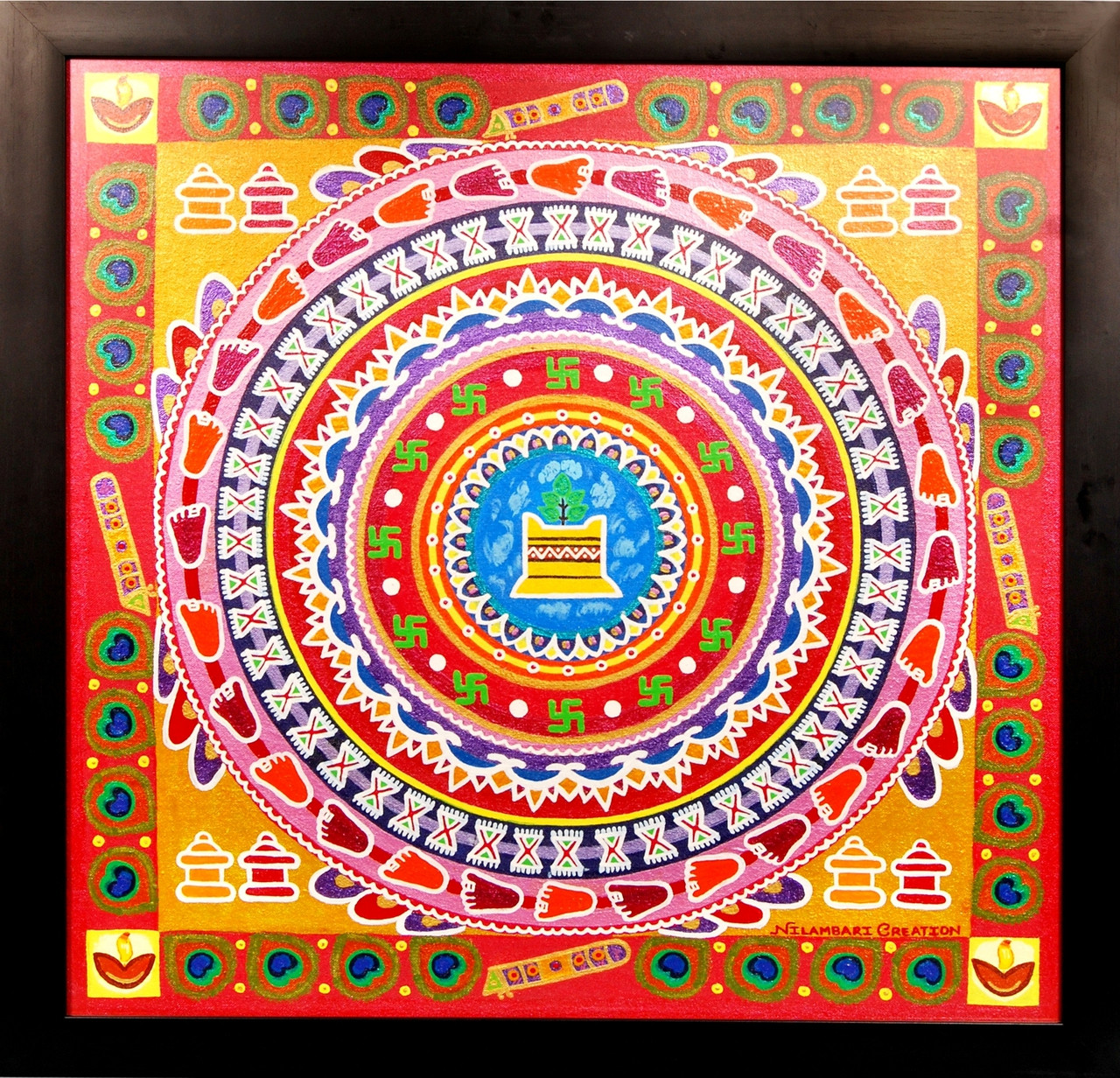 Buy Rangoli Art 6 by Community Artists Group@ Rs. 32790. Code ...