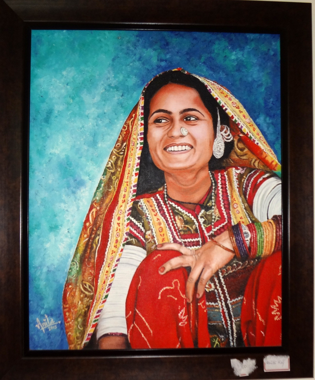 Buy rajasthani women Handmade Painting by Anita Raj. Code ...