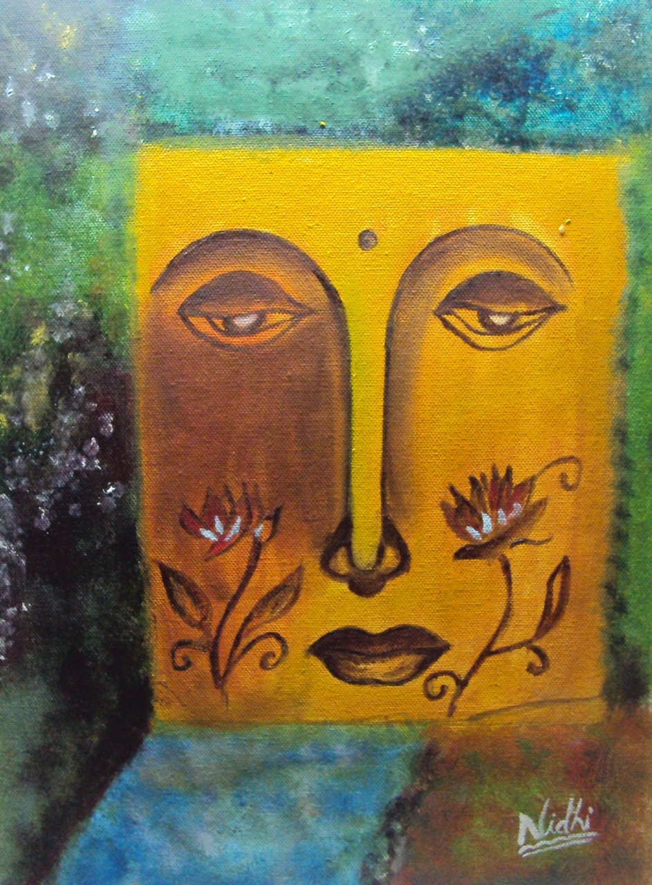 Buy Buddha In Different Parts Of Life Handmade Painting By Nidhi Jain Code Art 1552 14963 Paintings For Sale Online In India