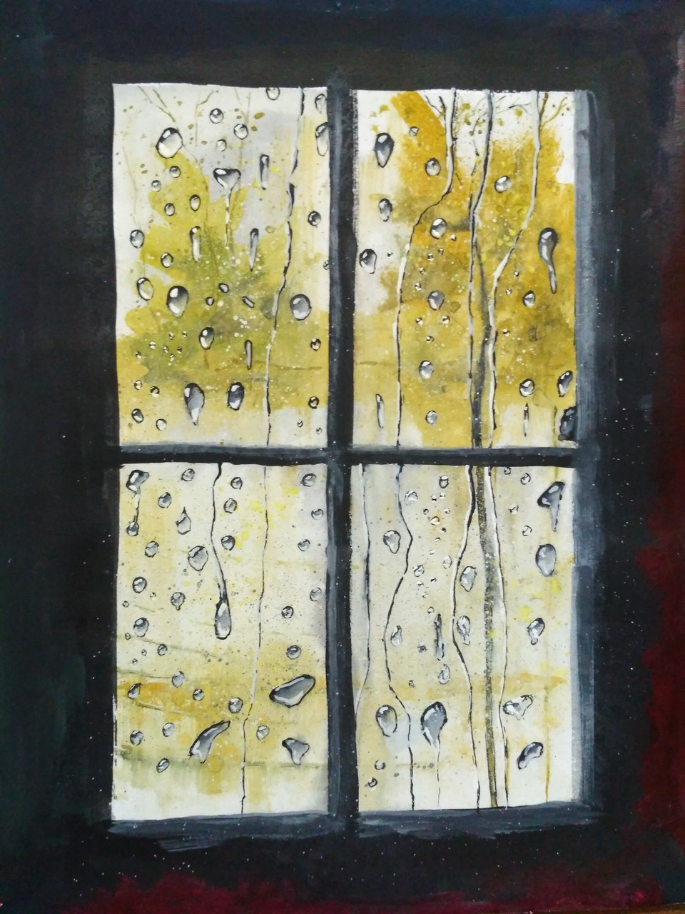 Buy Old Window Handmade Painting by Anirban Kar. Code ...