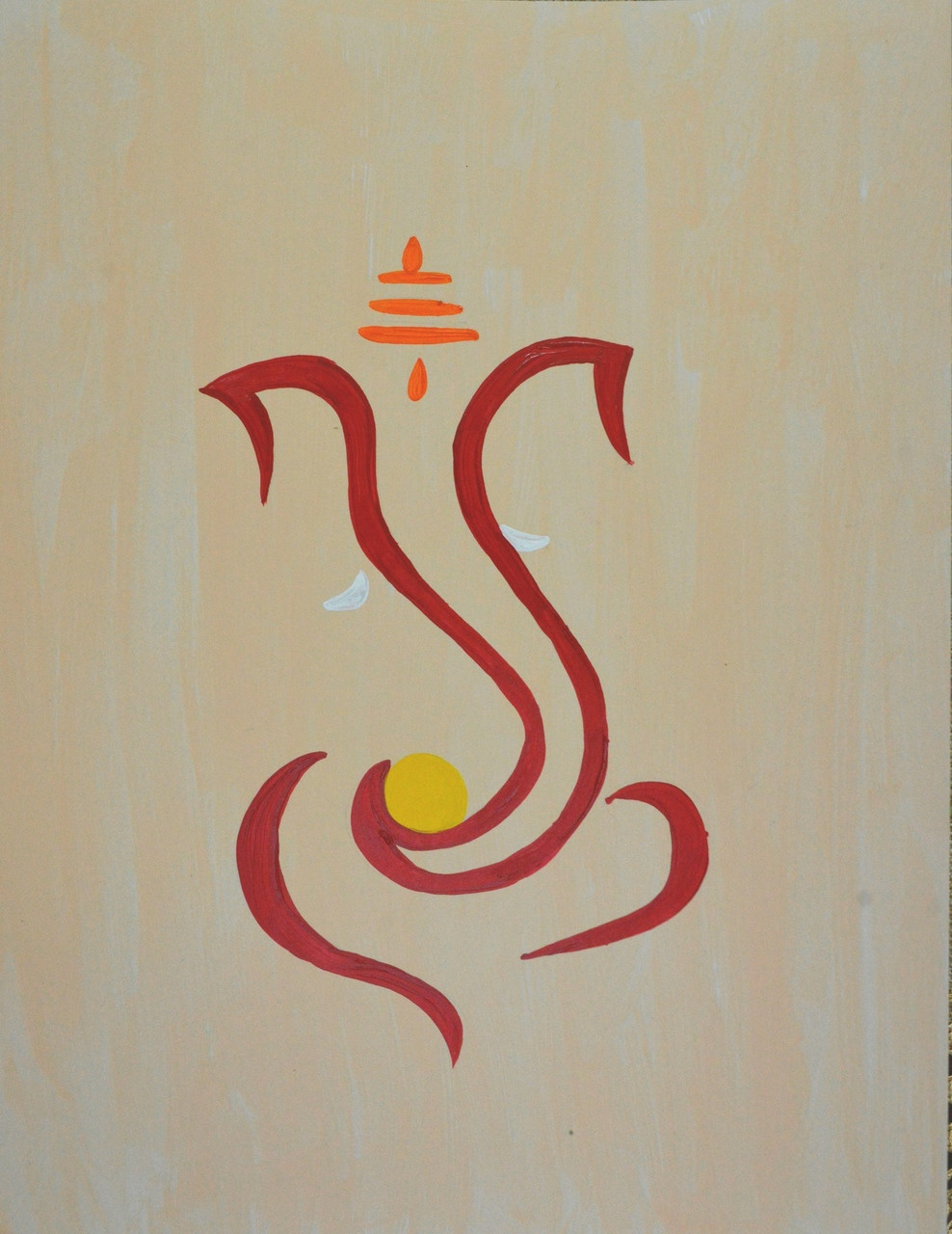 Buy Ganesha Handmade Painting by Nipuna Ghosh. Code:ART_2365_19163 ...