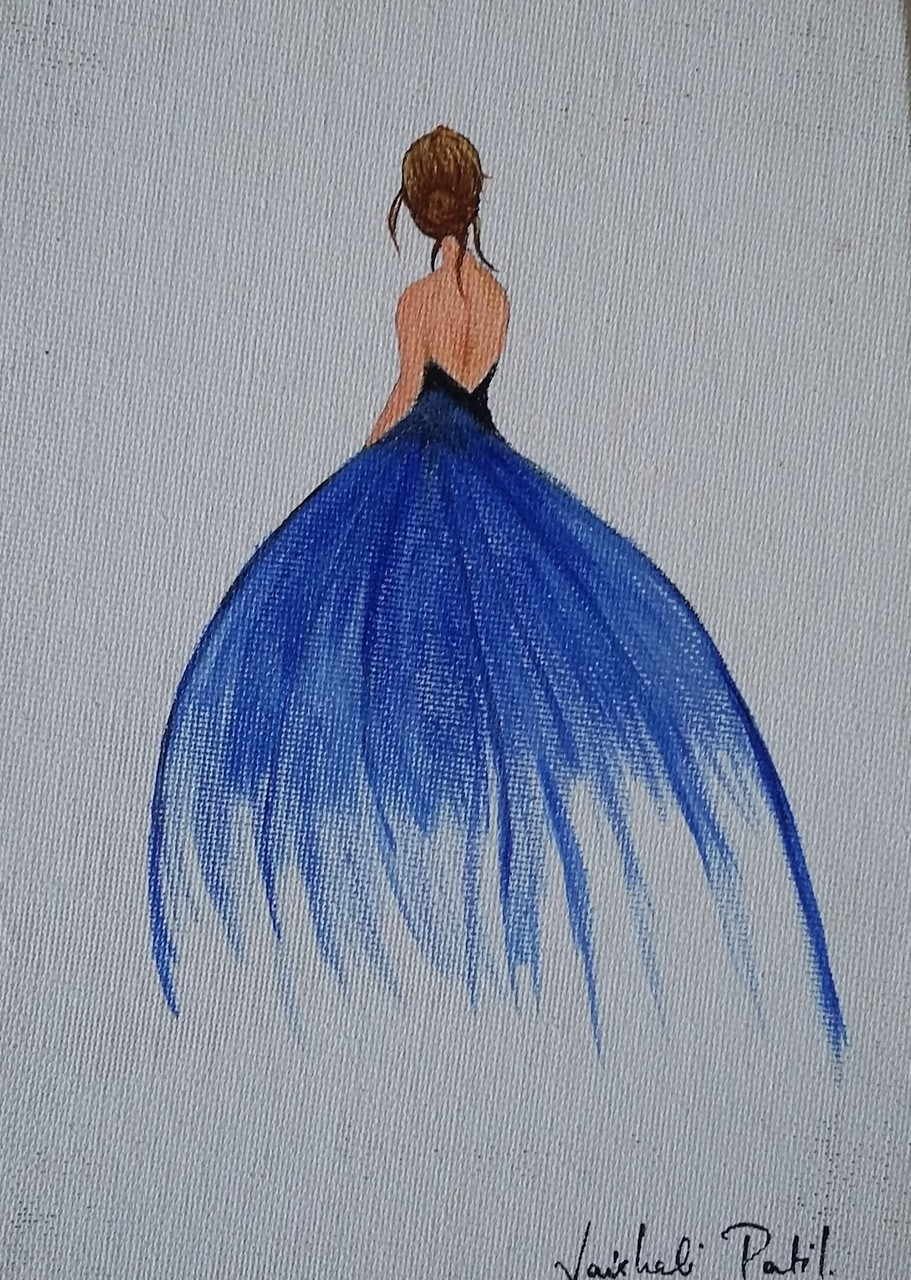 Buy Bride Waiting For That Moment Handmade Painting By Vaishali