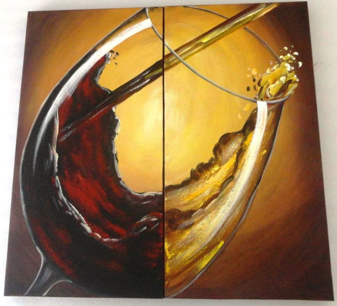 Wine Sea 32in X 32in 16in X 32in X 2pcs Art Pijn62 3232
