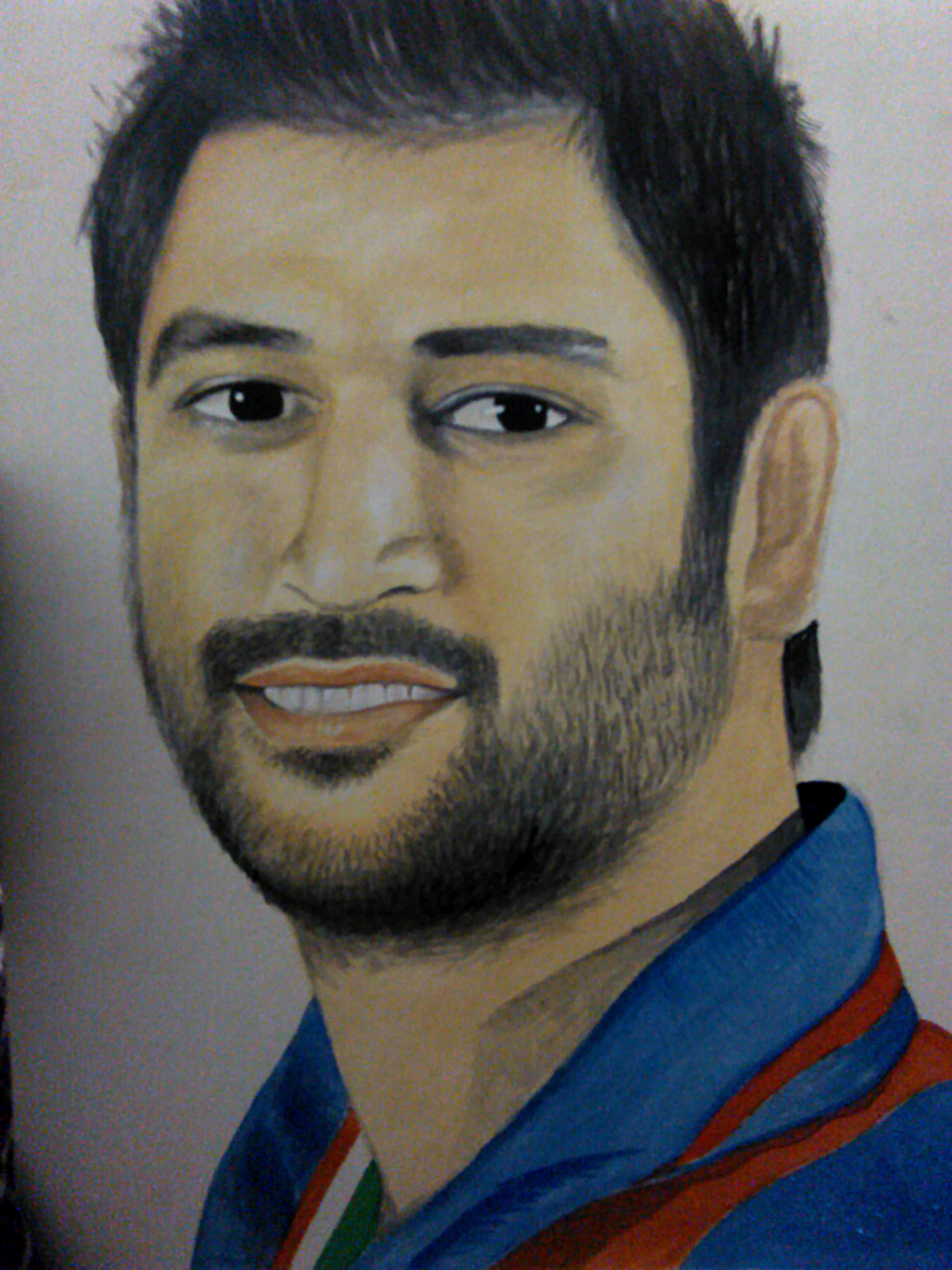 Dhoni in my Pencil Sketch  Ginnu Ganesan  BnW Illustrated