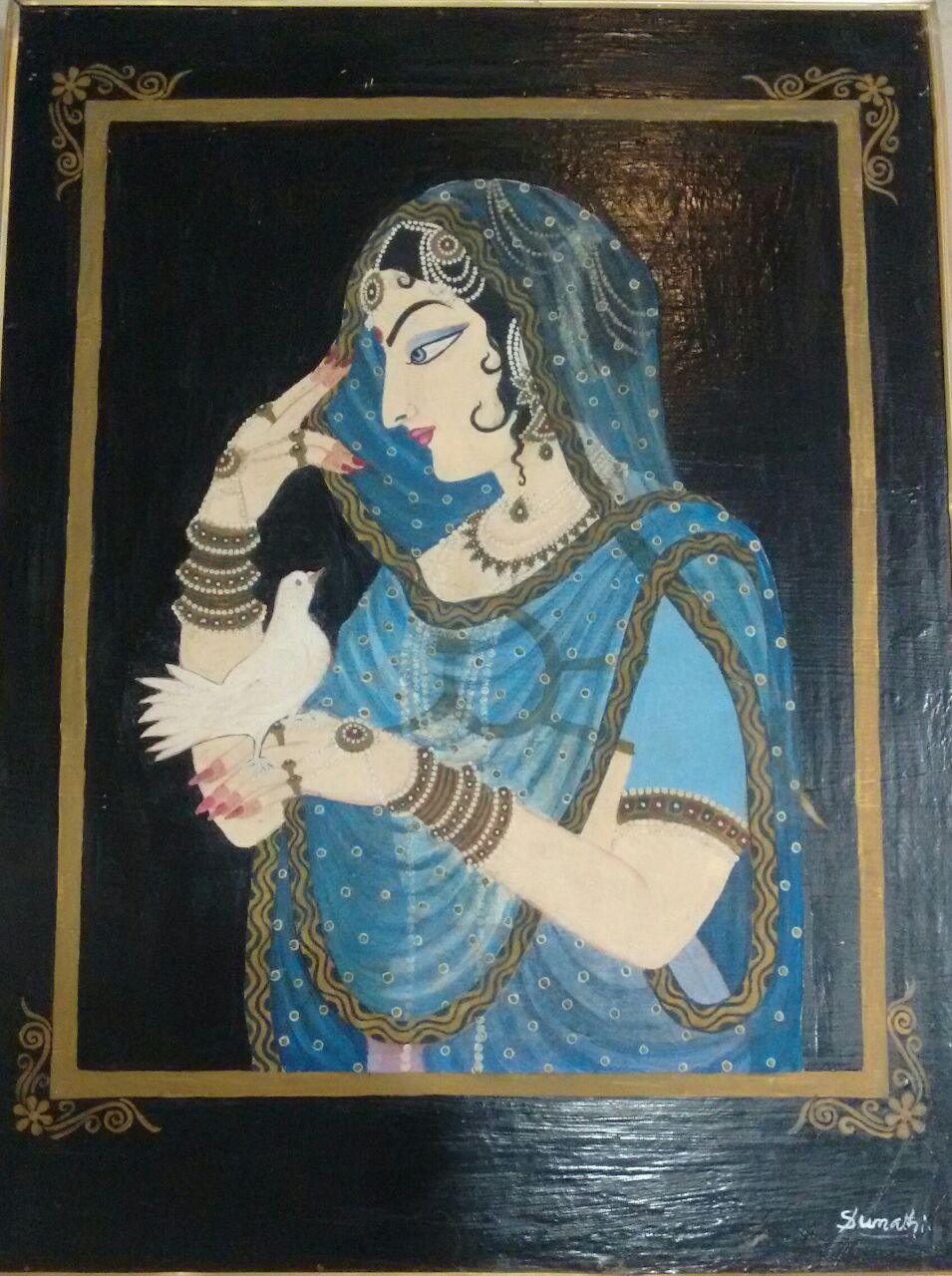 Buy Ancient Indian women Handmade Painting by S SIVARANJANI ...