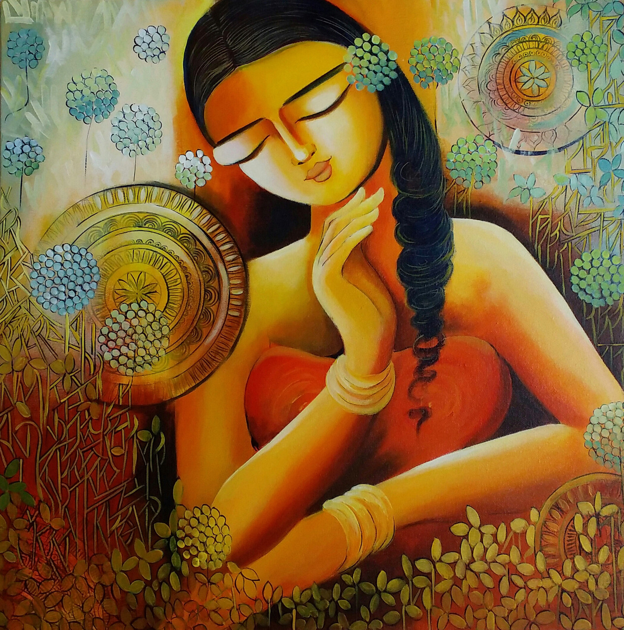 Buy ETERNAL LOVE Handmade Painting by NITU CHHAJER. Code ...