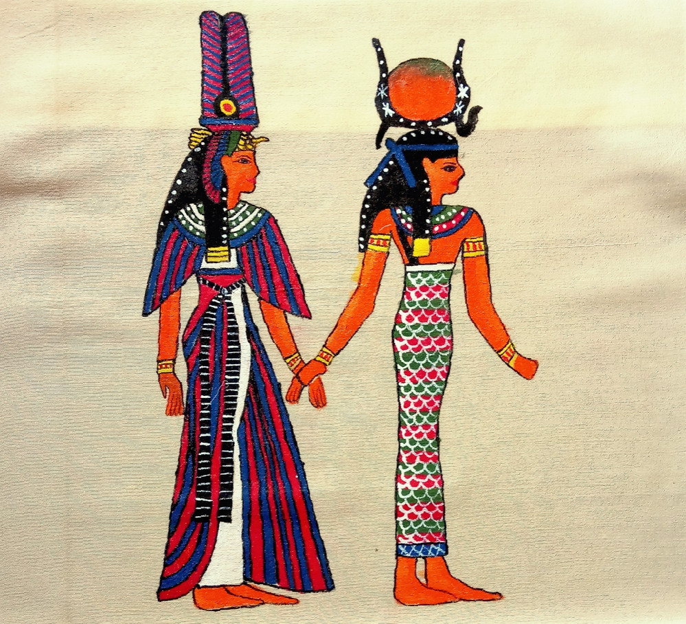 Buy EGYPTIAN PAINTING Handmade Painting by PRAGYA SHARMA. CodeART_6197