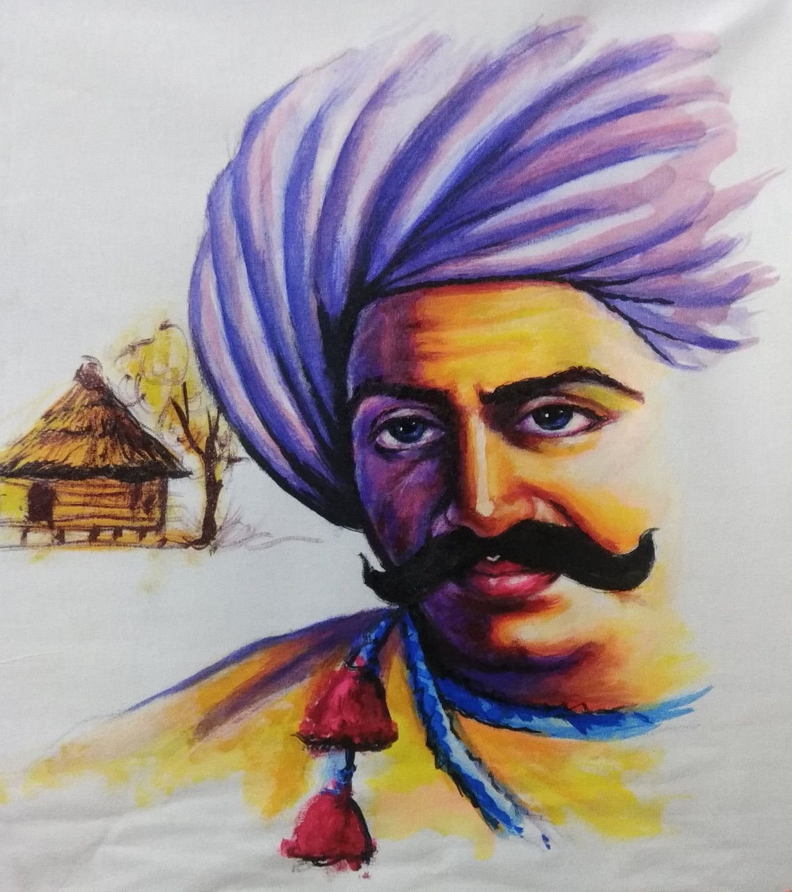 Buy Rajasthani man Handmade Painting by UMESH BHARTI. Code:ART_4397 ...