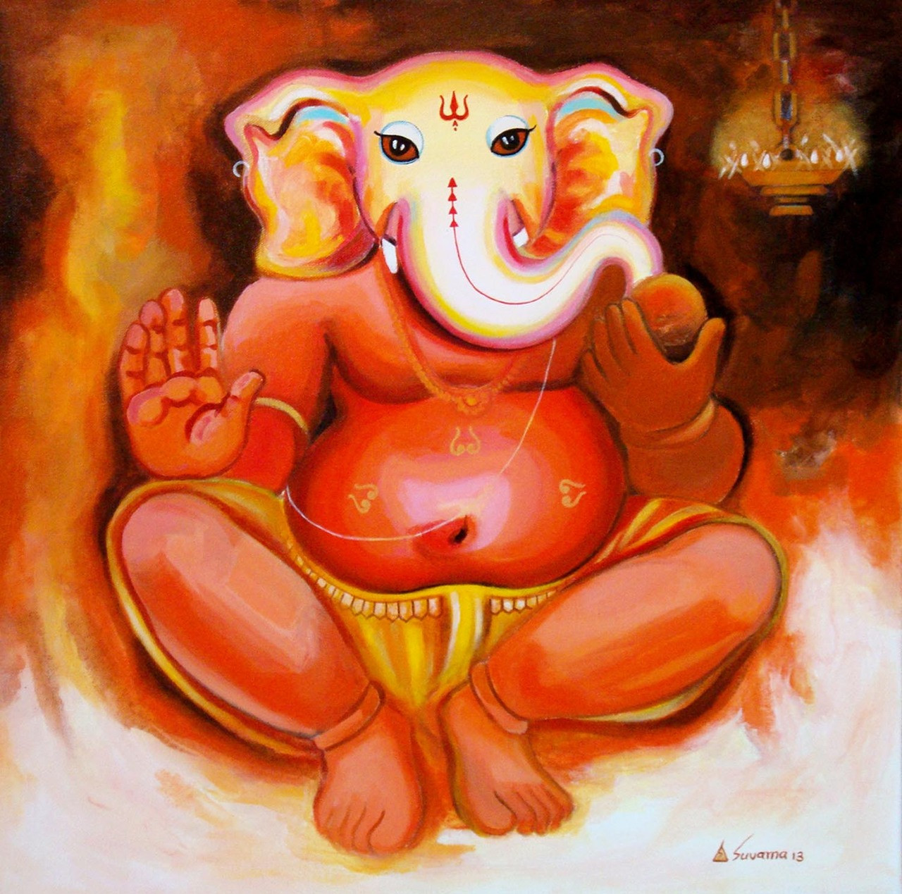 Buy Vinayaka by Suvarna Sable@ Rs. 11490. Code:ART_SASE04_2424 ...