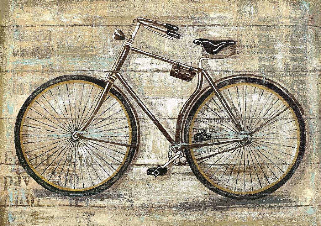 Shop Vintage Bicycle 03 (PRT_1517) Canvas Art Print 16in X 11in
