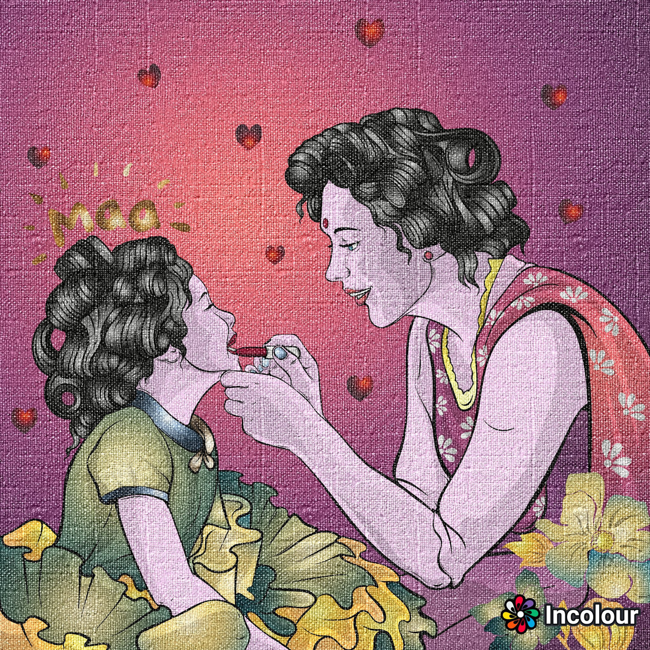 Buy Sweet Moment Canvas Art Print By Rajkuwar Naik Code