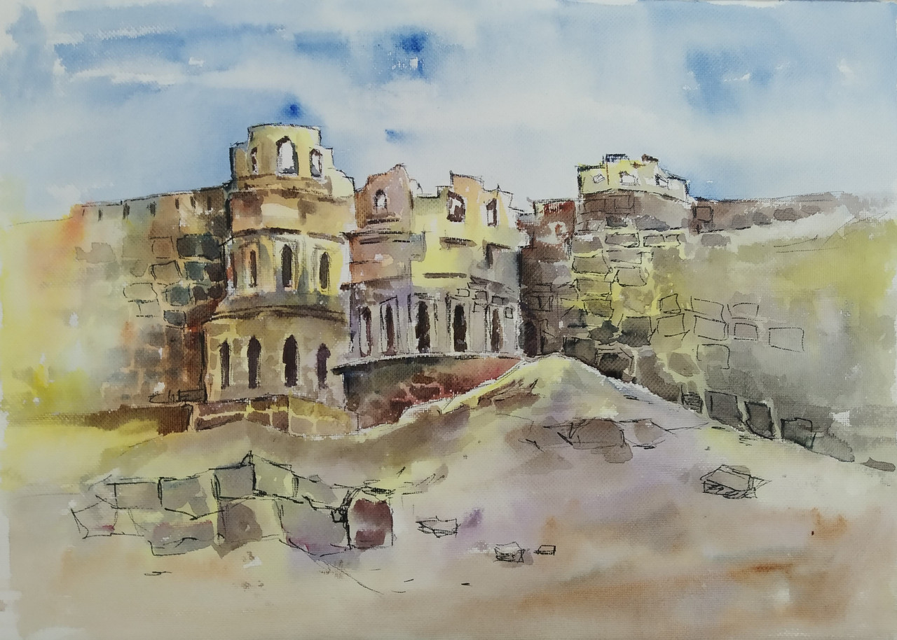 Buy Raigad Fort Watercolours Paintings Vrushalikamthe Handmade Painting By Vrushali A Kamthe Code Art 1180 47993 Paintings For Sale Online In India Raigad fort is the biggest fort in swarajya. raigad fort watercolours paintings vrushalikamthe art 1180 47993 handpainted art painting 14in x 10in