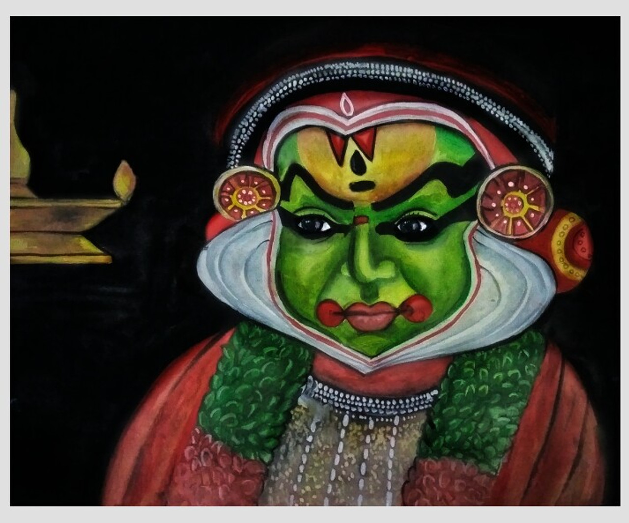 Buy Kerala kathakal face Handmade Painting by ANSHIMA MURALI. Code ...