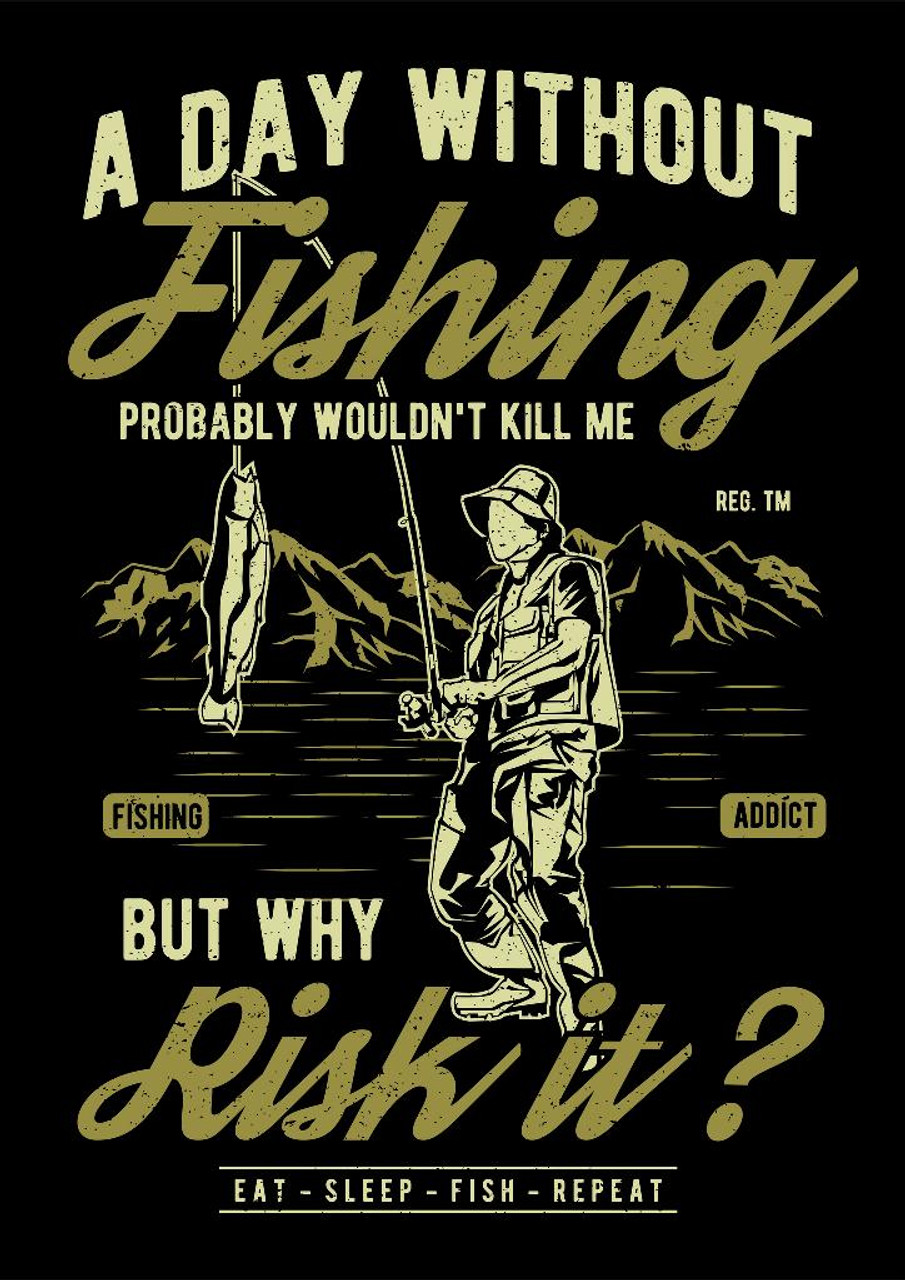 Shop A Day Without Fishing Prt 3204 Canvas Art Print 21in X 29in Canvas Art Print Online
