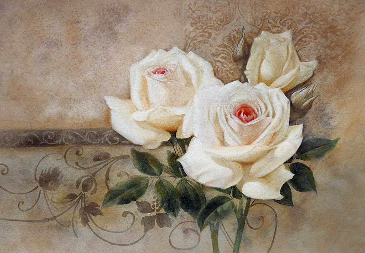 Buy White Roses By Community Artists Group Rs 7290 Code