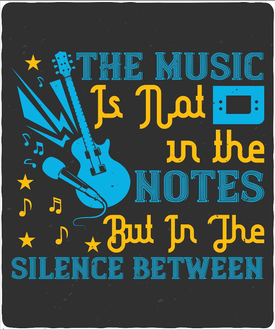 Shop The Music Is Not In The Notes But In The Silence Between Prt 4098 Canvas Art Print 26in X 31in Canvas Art Print Online