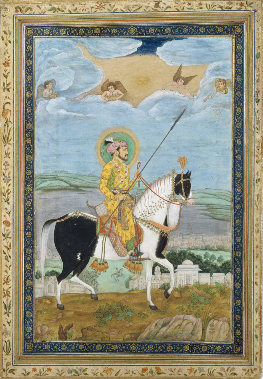 Shop Portrait Of Shah Jahan On Horseback (PRT_4624) - Canvas Art ...