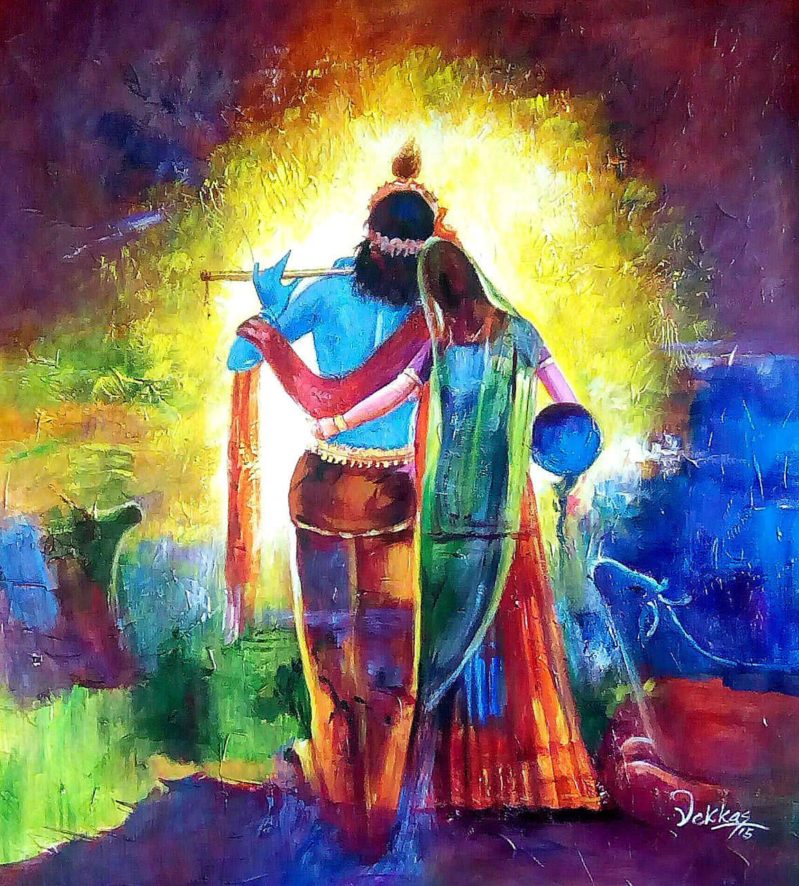 Buy Radha and Krishna 1 by Vekkas Mahalley@ Rs. 8590. Code ...