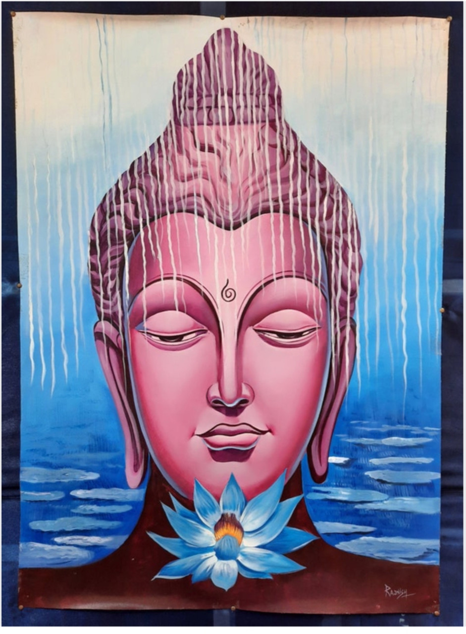 Buy acrylic Buddha painting on canvas Buddha art work buddha ...