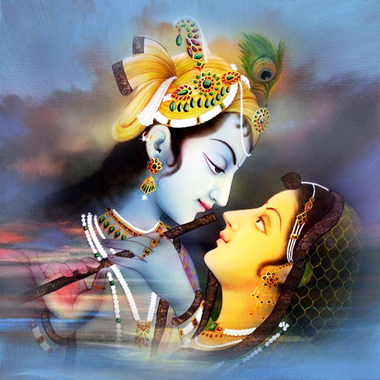 radha krishna romantic photo