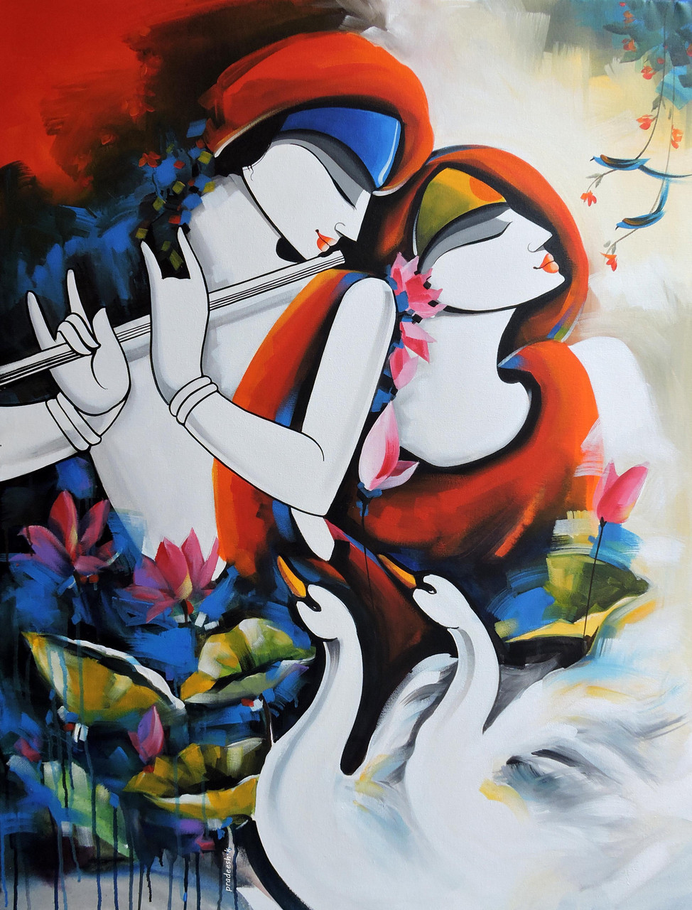 Buy love with nature Handmade Painting by PRADEESH K RAMAN. Code ...