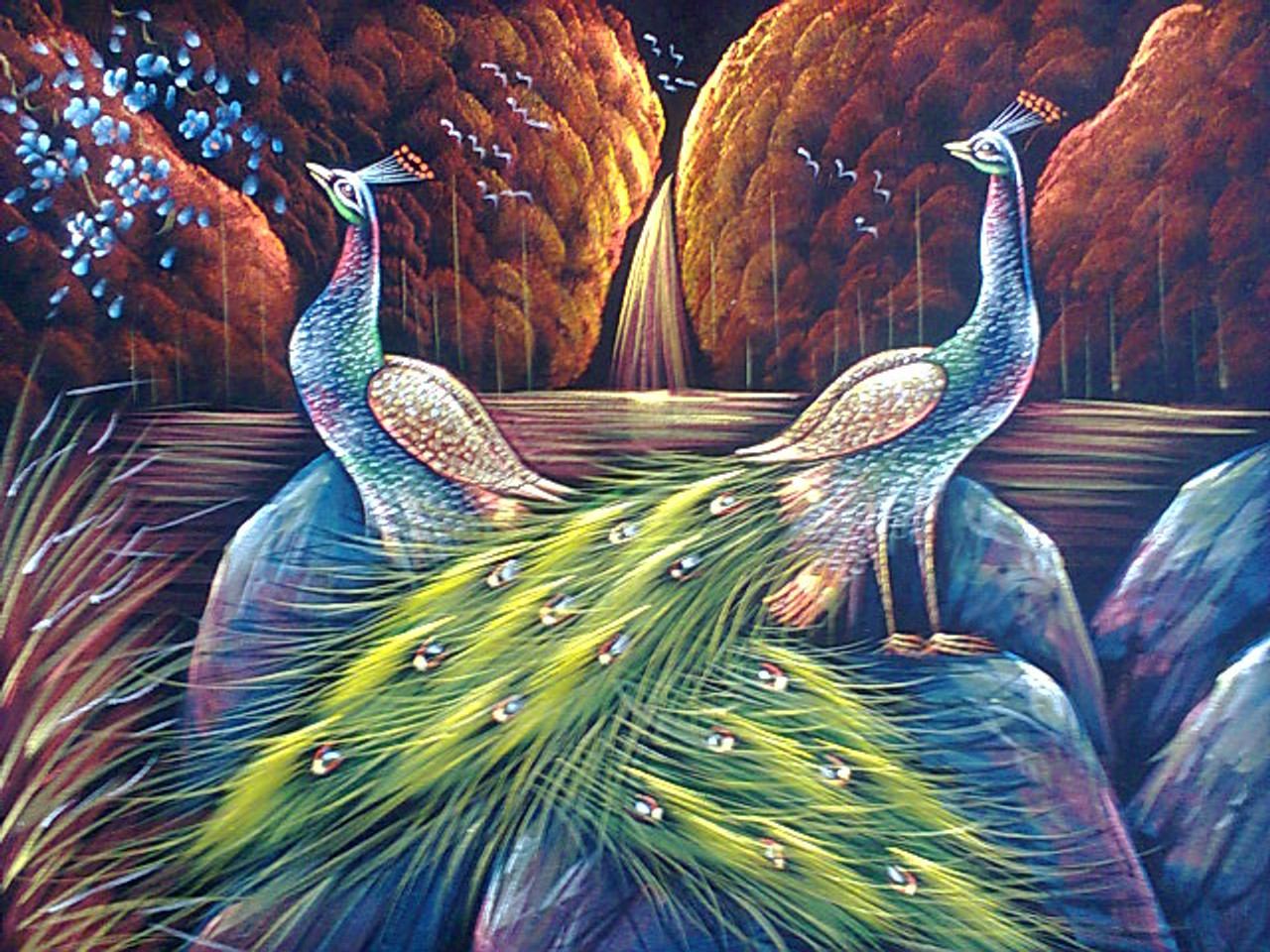 Buy Beautiful Peacock 8 by Community Artists Group@ Rs. 5090. Code ...
