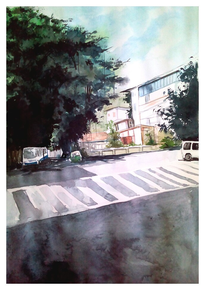 Buy Bangalore Cityscape by Santosh Loni Rs. 5790. CodeART_SHLI33_1014