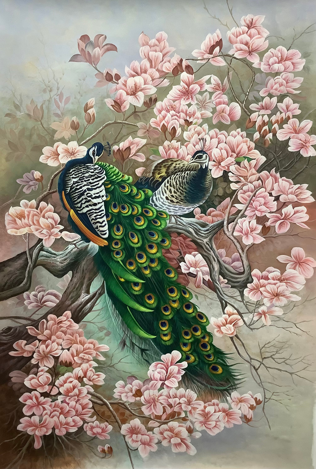 beautiful peacocks paintings