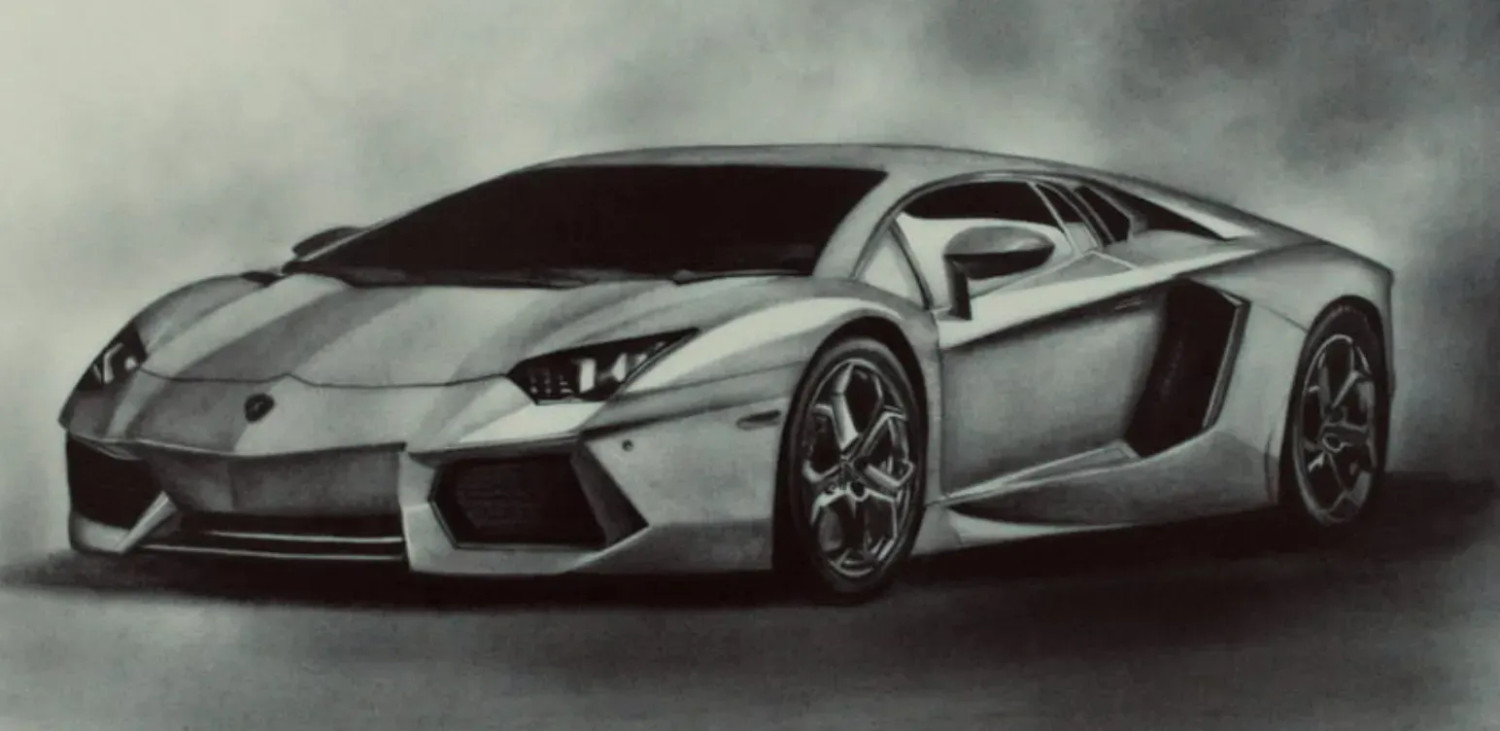 Lamborghini sports car with pencil shades | Pencil shading, Pencil drawings,  Lamborghini