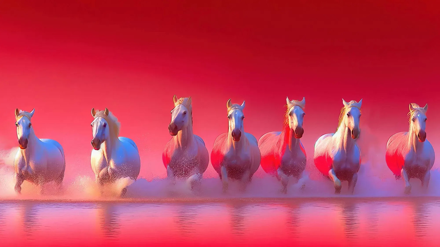 Buy Rigvedic Equine Odyssey (PRT15697104278) Canvas Art Print