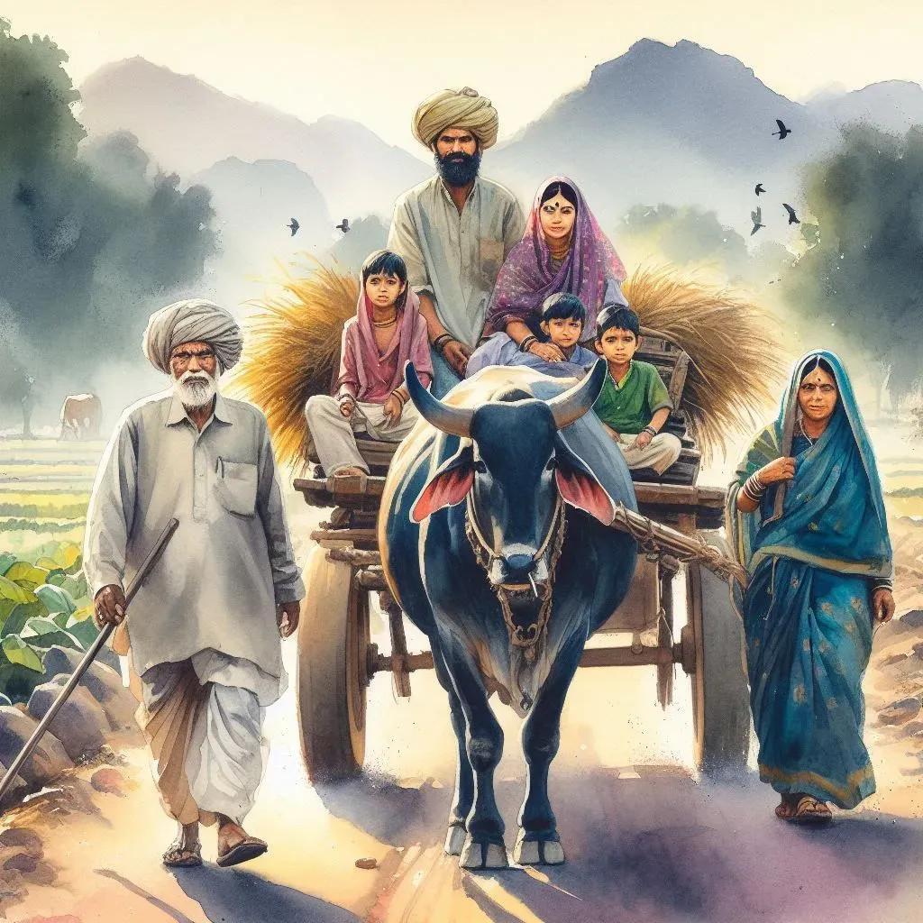 Buy Indian Farmer 2 - Realism, Traditional Painting Online | Fizdi
