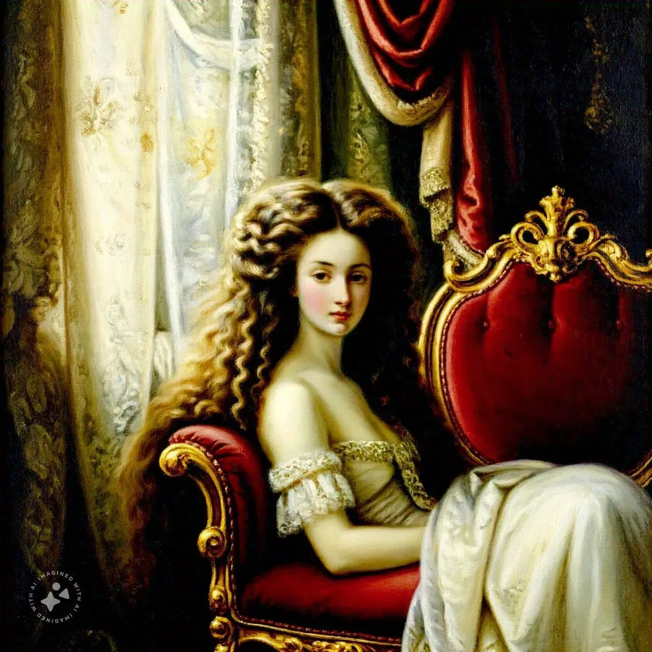 Buy European Art 0005 Baroque-inspired Portrait Painting Online