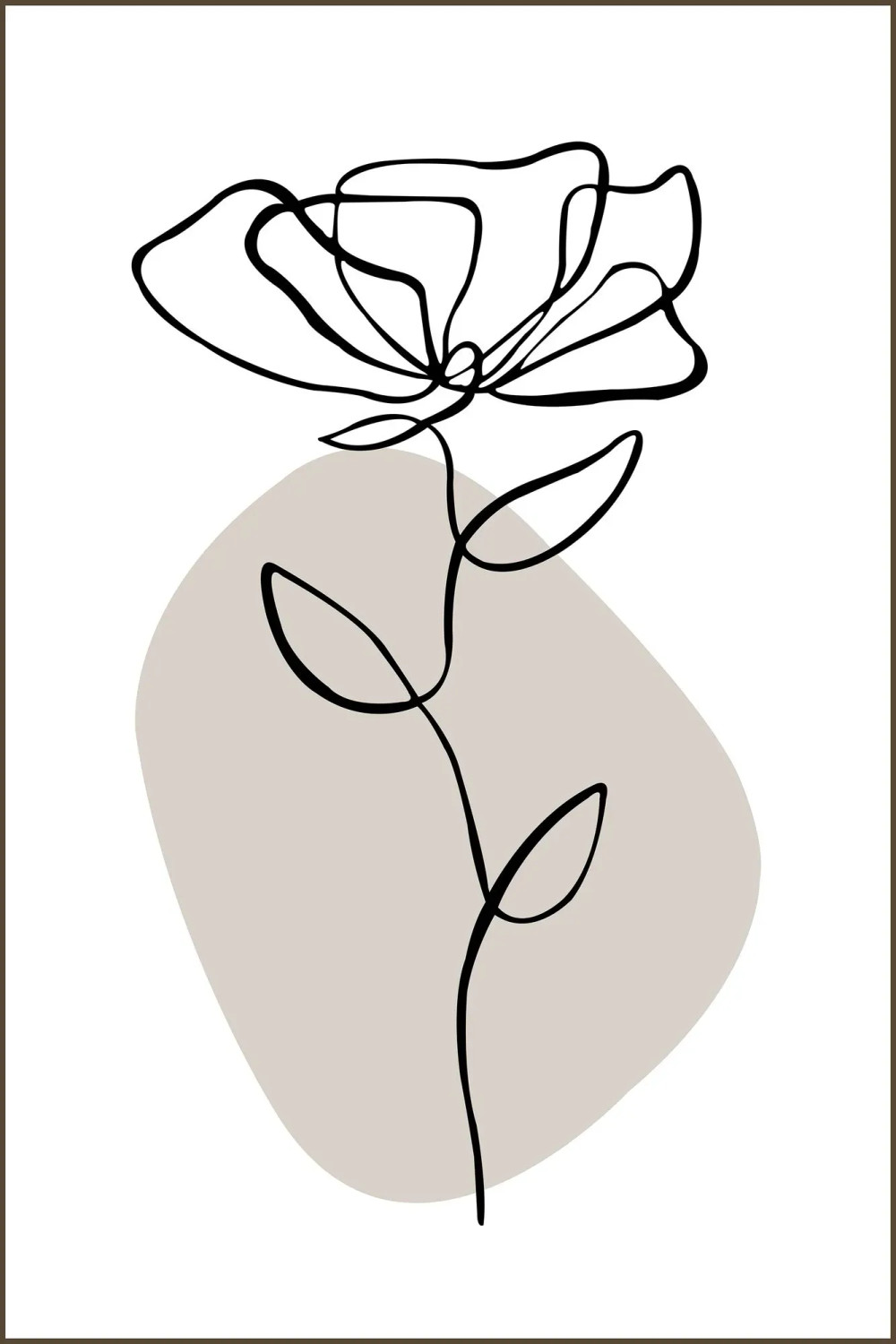 black and white line drawing prints