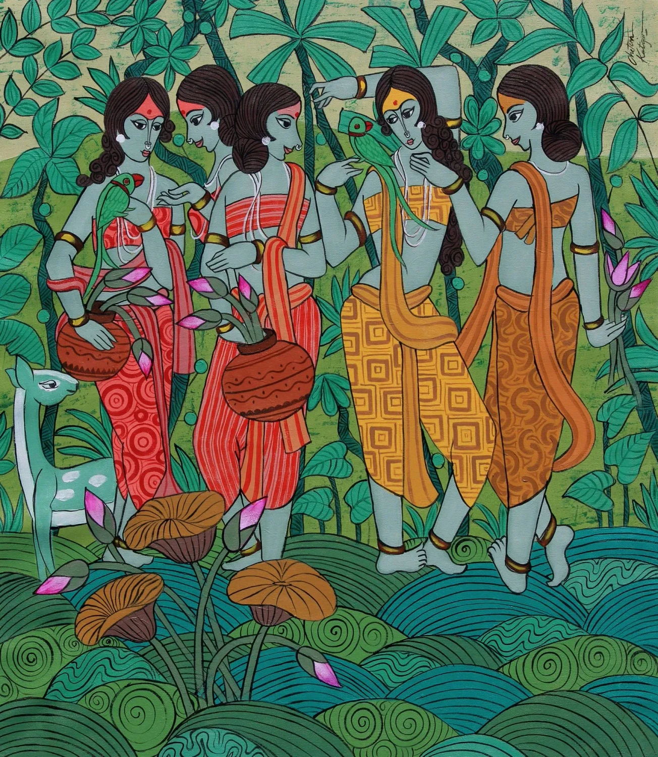 Buy Silent Story - Traditional, Modern Painting Online | Fizdi