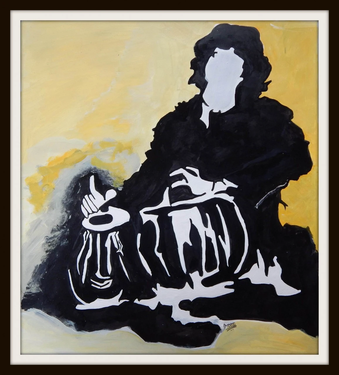 Zakir Hussain - 19in X 22in (Border Framed),ART_PHME51_1922,Artist ...