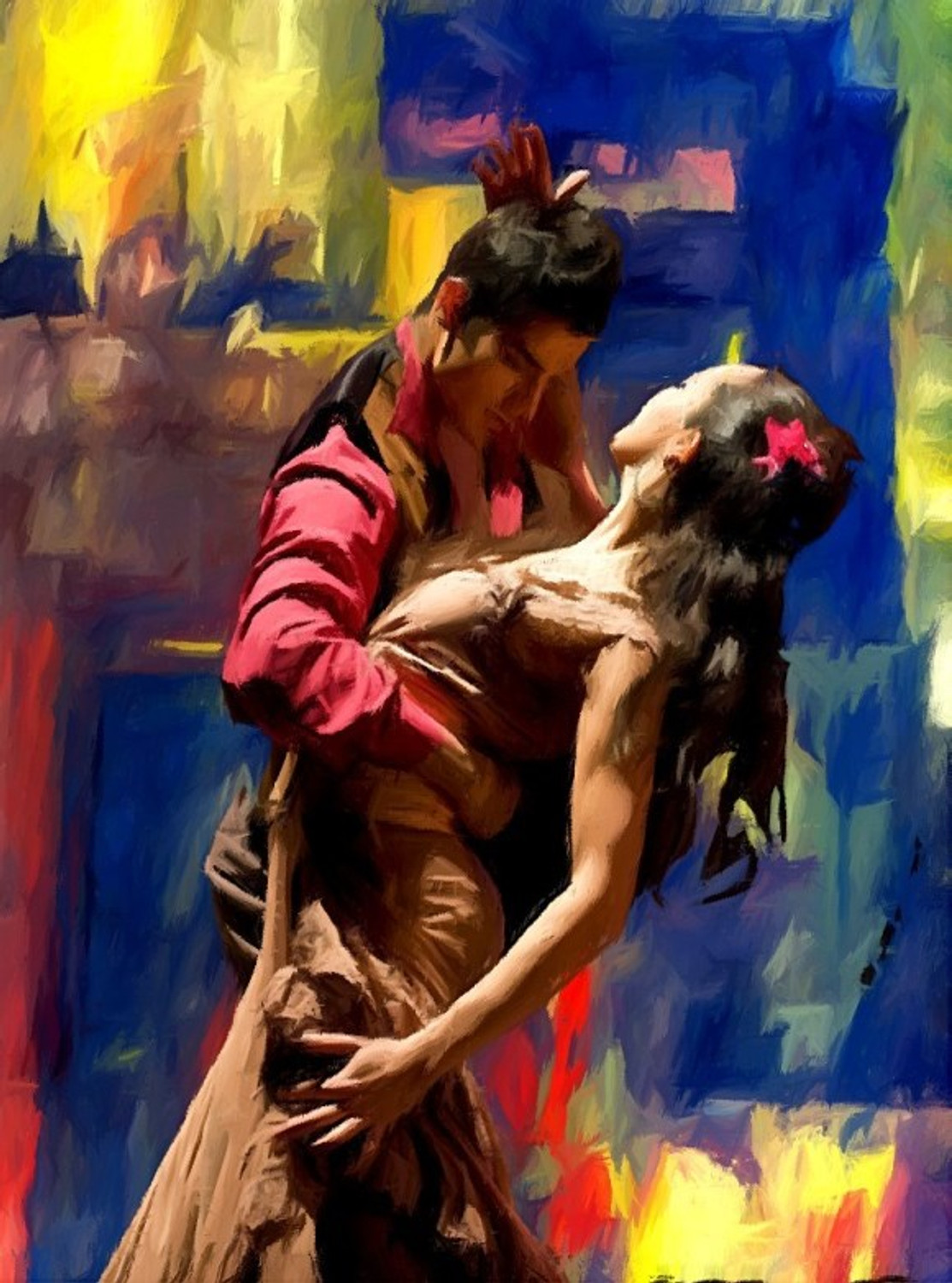 modern romance painting