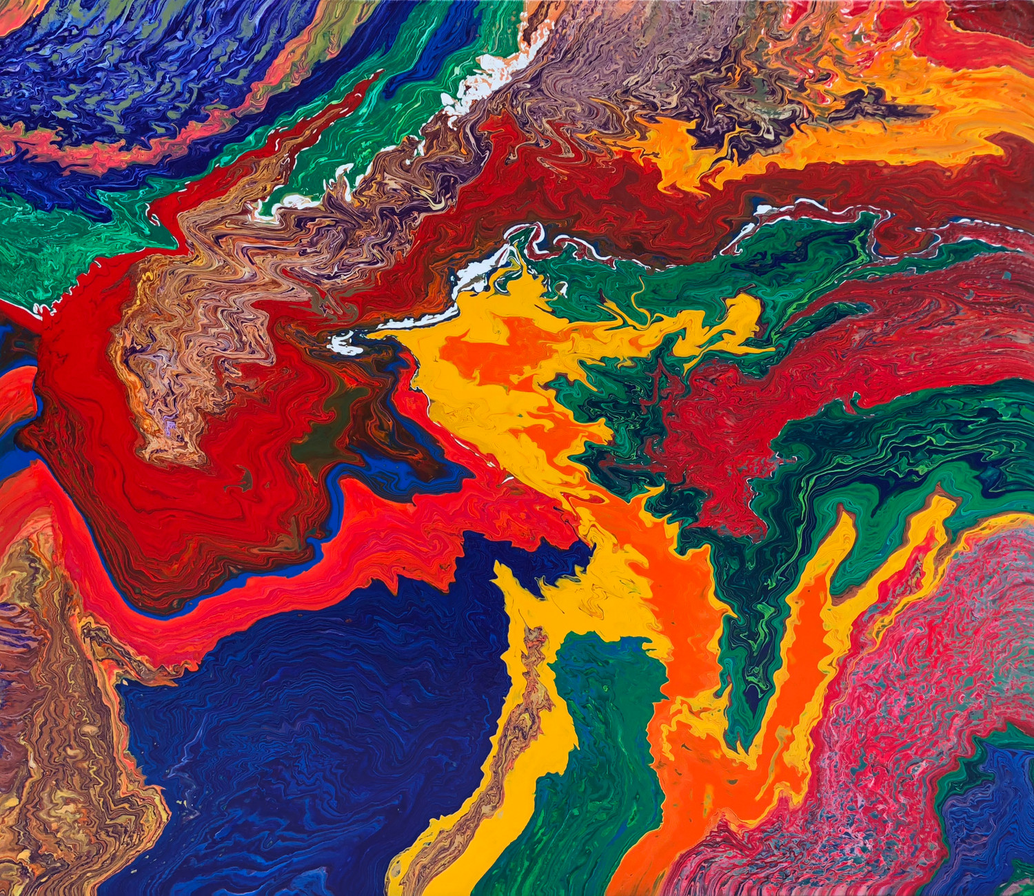 Buy Viscosity028 Handmade Painting by GAURI MONGA. CodeART_5973_34584 Paintings for Sale