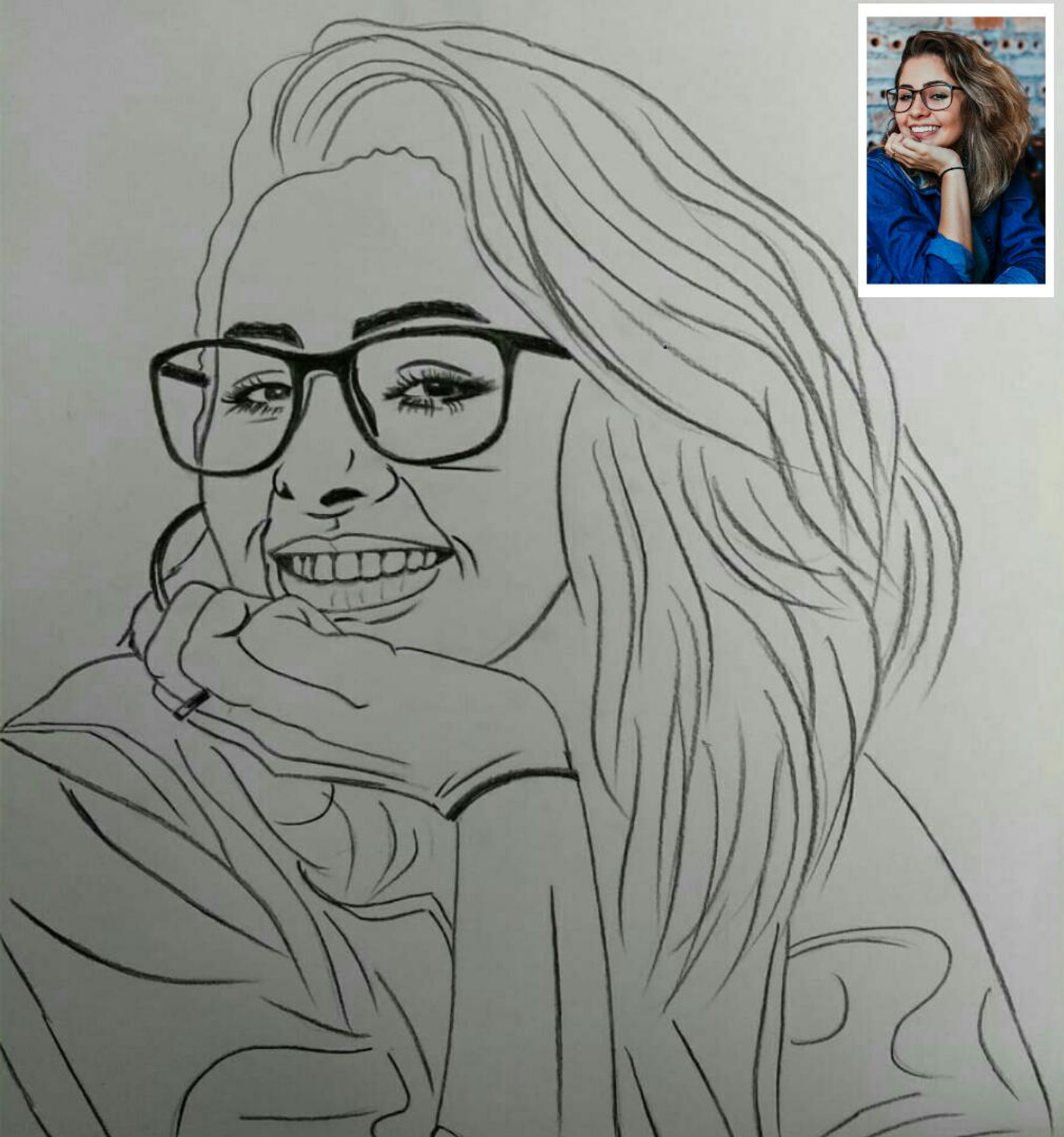 Handmade Sketch | Photo to Painting | Digital Portrait Painting