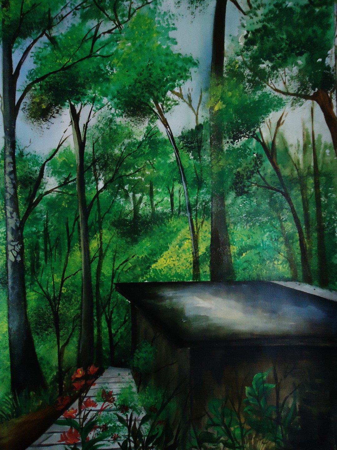 絵画 Forest Hills Buy Scene Of A Hill Station Dalhousie - Realistic Landscape