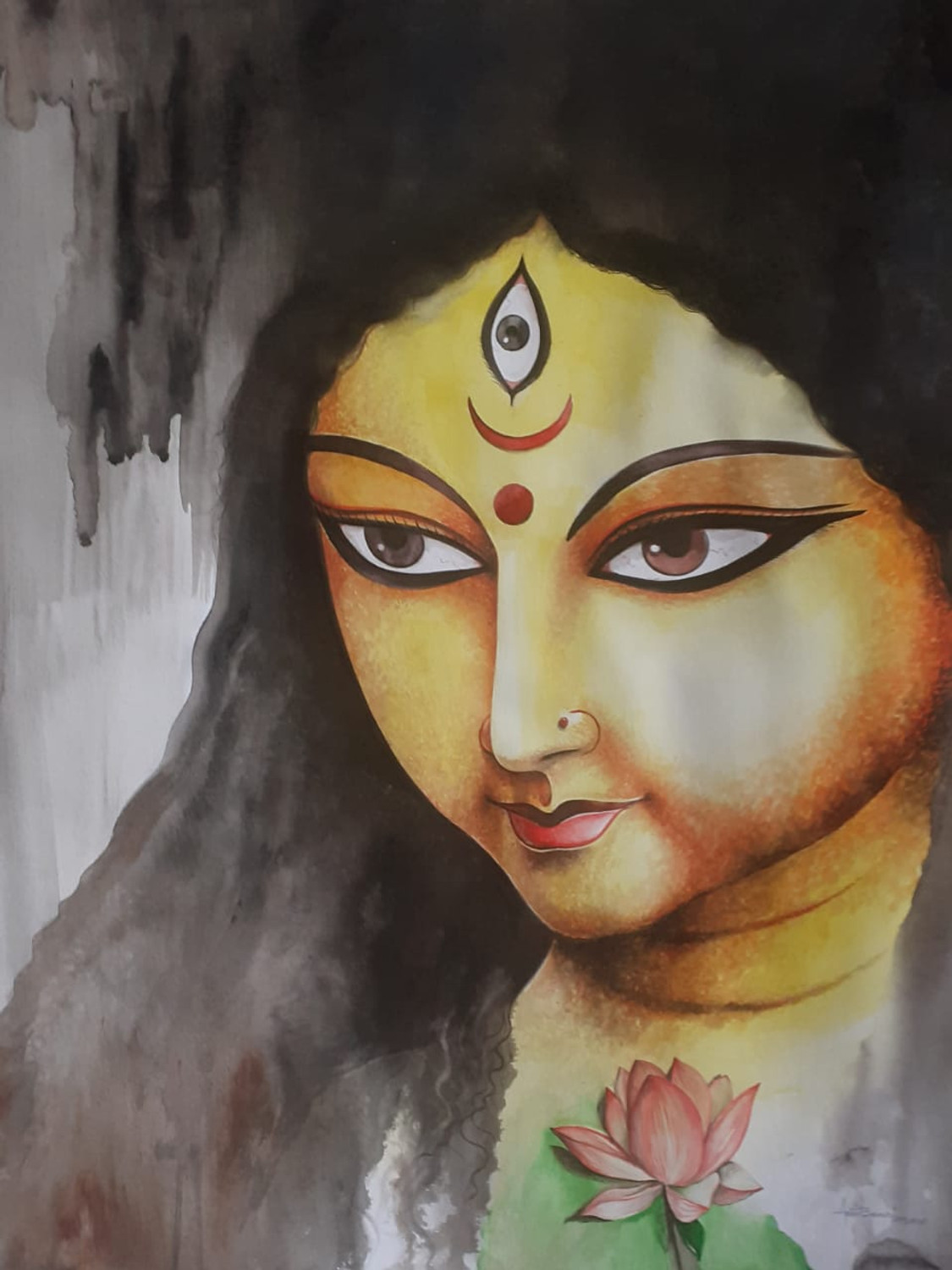 Goddess Durga: Drawing Tutorial – Read every day, Doodle every day