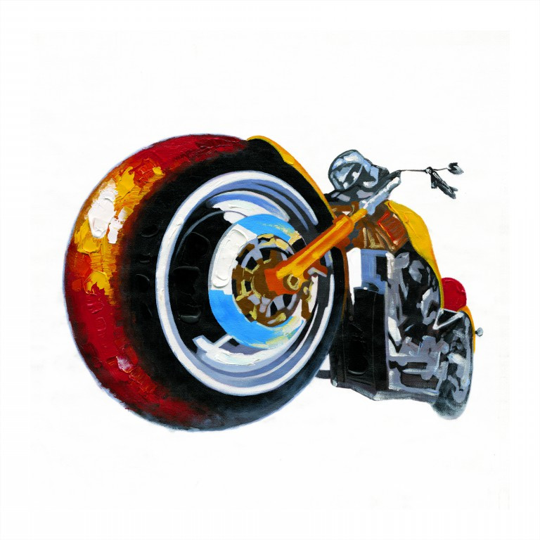 Buy The Rider - Bold, Modern, Vibrant Painting Online | Fizdi