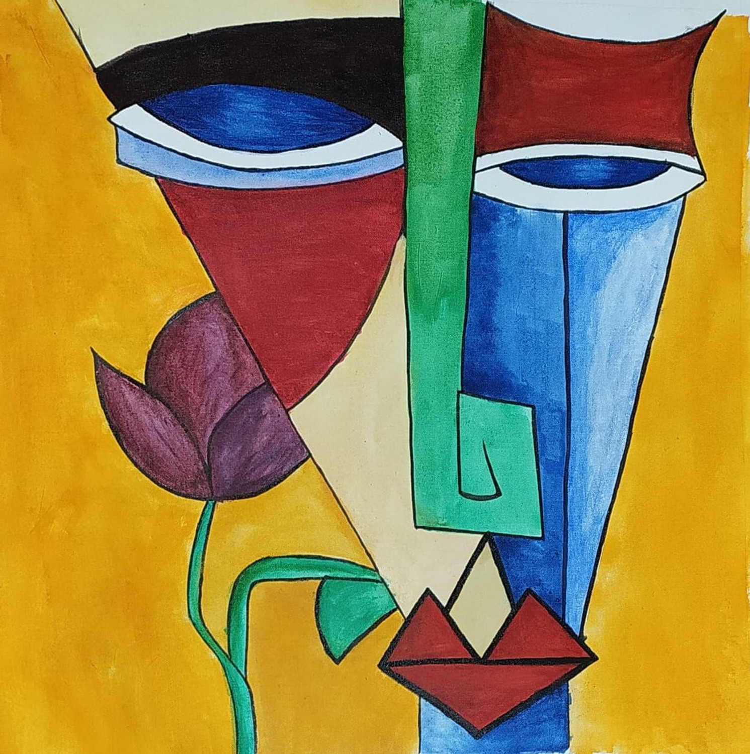 Emotion modern art Painting by Akash Bhisikar