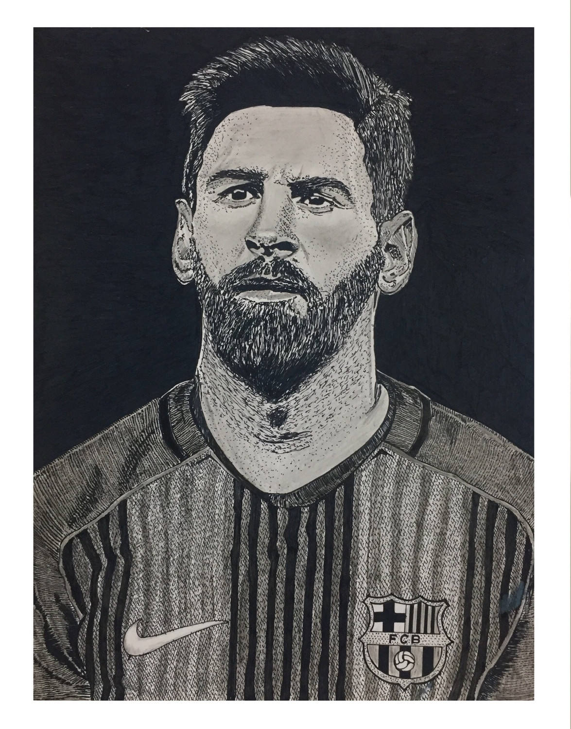 Lionel messi in line art style 7410761 Vector Art at Vecteezy