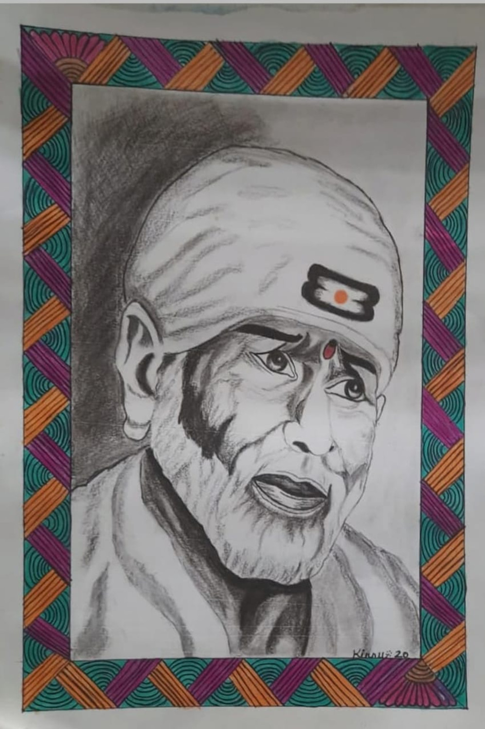 oil pastel drawing of Sai baba full tutorial on my YouTube channel #sa... |  TikTok