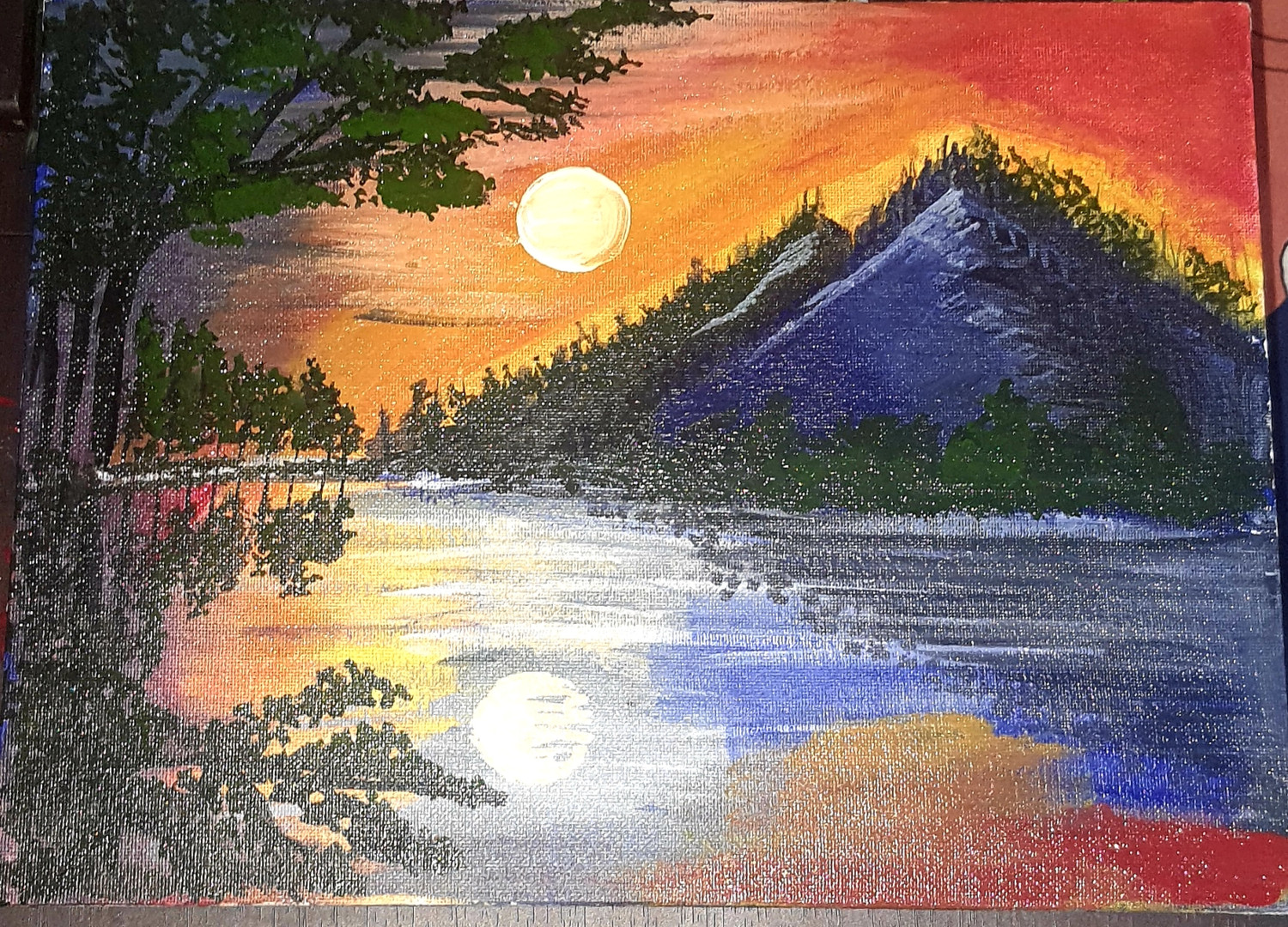 Day and Night scenery drawing with Oil Pastels - step by step drawing for  beginners | Day and Night scenery drawing with Oil Pastels - step by step  drawing for beginners #Drawing #