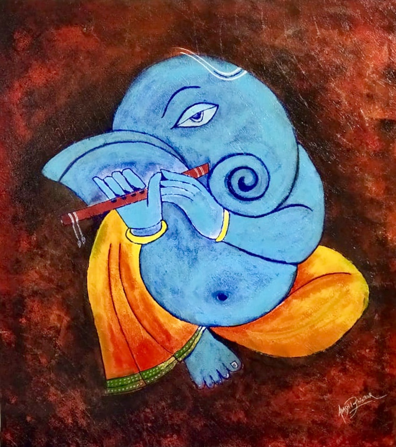 Shree Ganesha Drawing | How to Draw Lord Ganesha Easy and Step by Step | Ganesha  drawing, Book art drawings, Ganesh art paintings